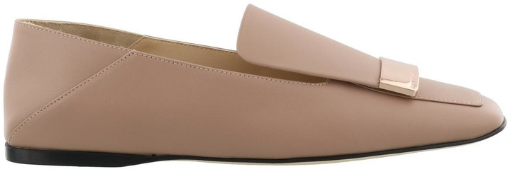 dusty pink loafers