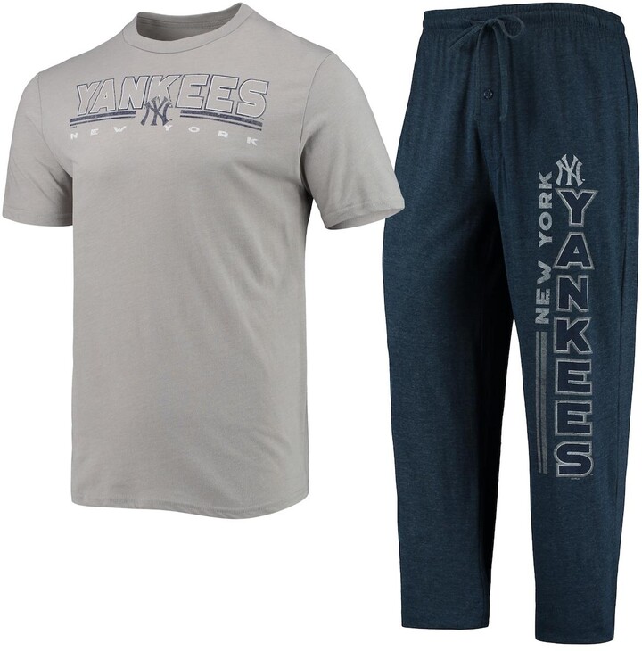 Men's Concepts Sport Navy and Gray New York Yankees Meter TShirt and
