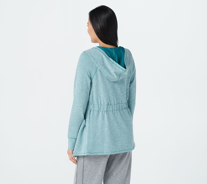 women's cuddl duds softwear hooded wrap cardigan