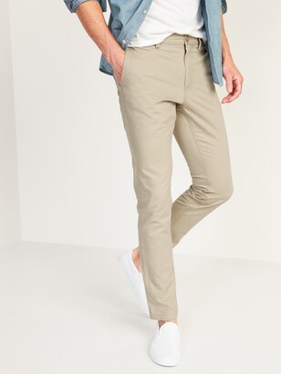 Old Navy Skinny Lived-In Khaki Non-Stretch Pants for Men