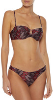Thumbnail for your product : Zimmermann Bayou Floral-print Low-rise Bikini Briefs