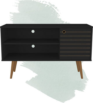 Manhattan Comfort Liberty 43" 3-Shelf TV Stand for TVs up to 43"