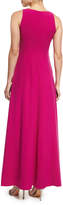 Thumbnail for your product : Armani Collezioni Sleeveless V-Neck Starburst-Pleated Gown