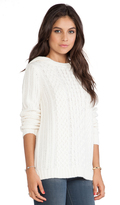 Thumbnail for your product : BB Dakota Stacey Hooded Cable Sweater