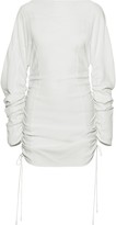 Thumbnail for your product : Thierry Mugler Ruched Stretch-cady Top