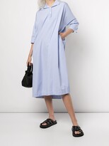 Thumbnail for your product : Casey Casey Nery striped poplin midi dress