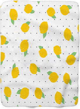 MentionedYou Blush Citrus Joy - 1 Piece Premium Sherpa Blanket