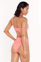 Thumbnail for your product : Nasty Gal Womens I'll Sea You Later One Shoulder Bikini Top - orange - 14