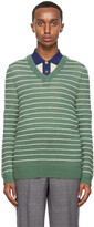 Thumbnail for your product : Gucci Green & White Alpaca Sweater
