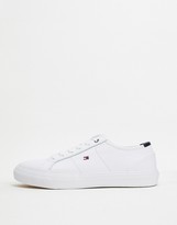 Thumbnail for your product : Tommy Hilfiger core corporate flag sneaker in white
