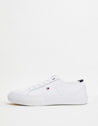 Tommy Hilfiger core corporate flag sneaker in white