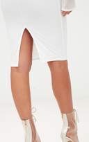 Thumbnail for your product : PrettyLittleThing White Mesh Midi Skirt