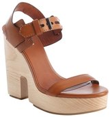 Thumbnail for your product : Reed Krakoff coffee leather chunky sandals