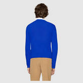 Thumbnail for your product : Gucci Bee jacquard wool sweater