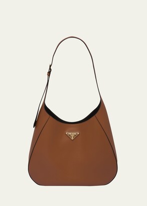 Prada Small Brown Leather Bag - Ann's Fabulous Closeouts