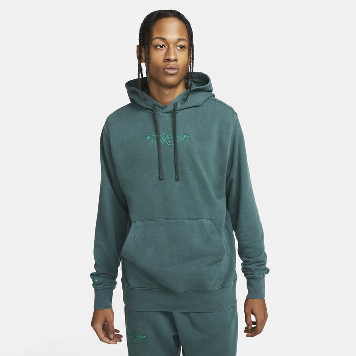 Nike Men's Sportswear Club Fleece Sanctuary Pullover Hoodie in Green -  ShopStyle