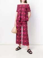 Thumbnail for your product : Aspesi Geometric Print Cropped Trousers
