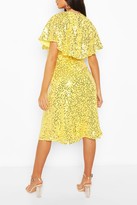 Thumbnail for your product : boohoo Bridesmaid Sequin Cape Detail Midi Dress