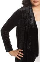 Thumbnail for your product : Vince Camuto Velvet Drape Collar Jacket