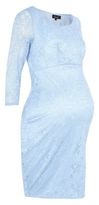 Thumbnail for your product : New Look Maternity Blue Lace Bodycon Dress