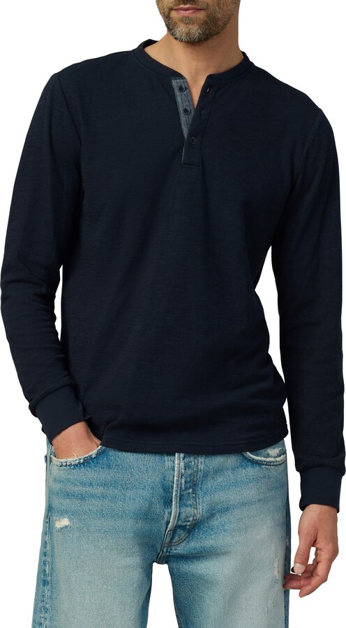 Joe's Jeans Double Face Thermal Henley Shirt
