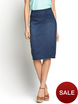 Thumbnail for your product : South Denim Side Zip Pencil Skirt