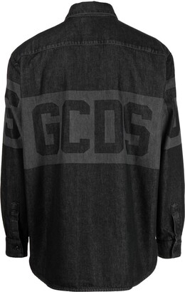 GCDS Logo-Print Long-Sleeve Shirt