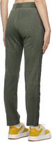 Thumbnail for your product : Palm Angels Green Garment-Dyed Track Pants