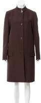 Thumbnail for your product : Michael Kors Jacquard Knee-Length Coat Brown Jacquard Knee-Length Coat