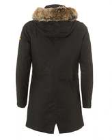 Thumbnail for your product : Barbour International Womens Mallory Wax Parka Jacket, Mid Length Sage Coat