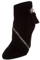 Thumbnail for your product : Alexander McQueen Suede Ankle Booties Black Suede Ankle Booties