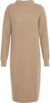 N.Peal Ribbed Cashmere Dress