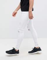 Thumbnail for your product : Good For Nothing Muscle Fit Jeans In White With Distressing