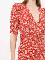 Thumbnail for your product : Veronica Beard Floral Wrap Mini Dress