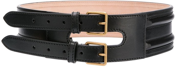 double buckle waist belt
