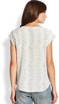 Thumbnail for your product : Joie Iva Reptile-Print Silk Blouse