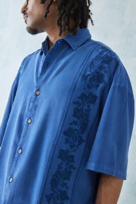 Overlord Blue Short Sleeve Bandana Shirt