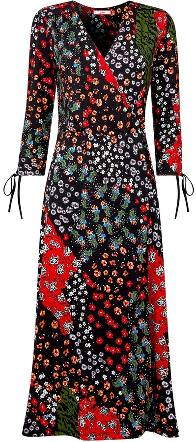 Patchwork Floral Dress Multicoloured ...