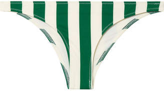 Solid and Striped The Rachel Striped Bikini Briefs - Emerald