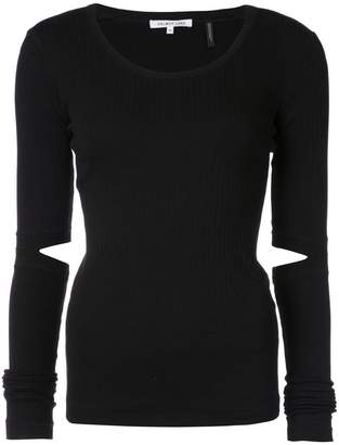 Helmut Lang elbow slits fitted sweater