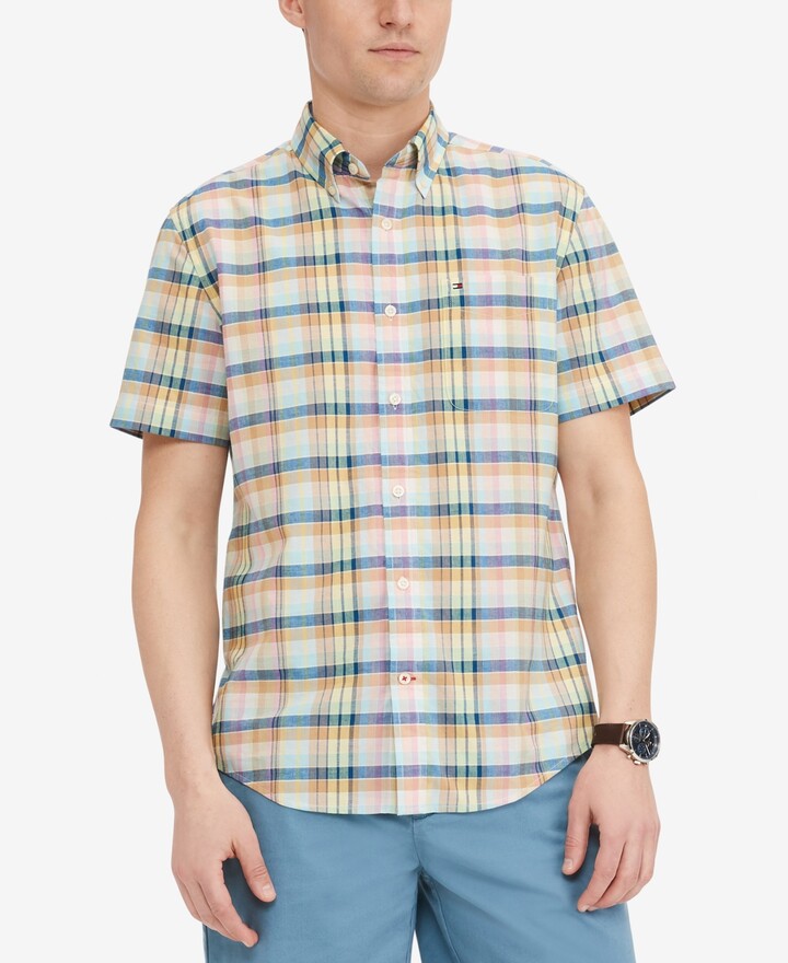 Men's Tommy Hilfiger Plaid Shirt | ShopStyle