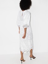 Thumbnail for your product : Vita Kin White Addicted To Love Linen Midi Dress