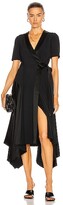 Thumbnail for your product : Loewe Asymmetric Wrap Dress in Black