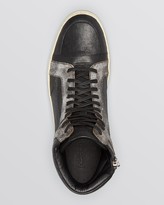 Thumbnail for your product : John Varvatos Collection Mac Leather Panel High Top Sneakers