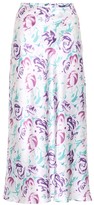 Thumbnail for your product : Rixo Kelly floral silk-blend midi skirt
