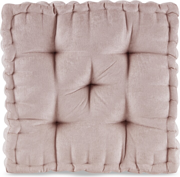 Intelligent Design Azza Chenille Decorative Floor Pillow, 20" x 20"