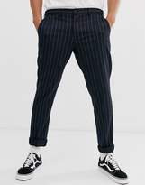 Thumbnail for your product : Selected twin pin stripe trousers in navy