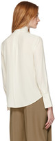 Thumbnail for your product : Chloé Off-White Silk Neck-Tie Blouse