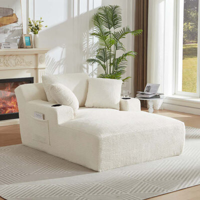 Latitude Run Oversized Chaise Lounge Chair Indoor No Assembly Required