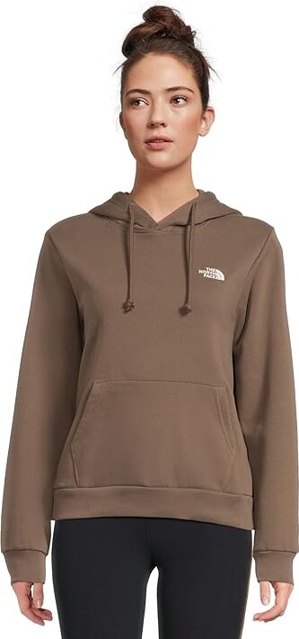 The North Face Evolution Embroidered Hoodie Women's Sweatshirt Smokey Brown : 2XL, Cotton/Polyester